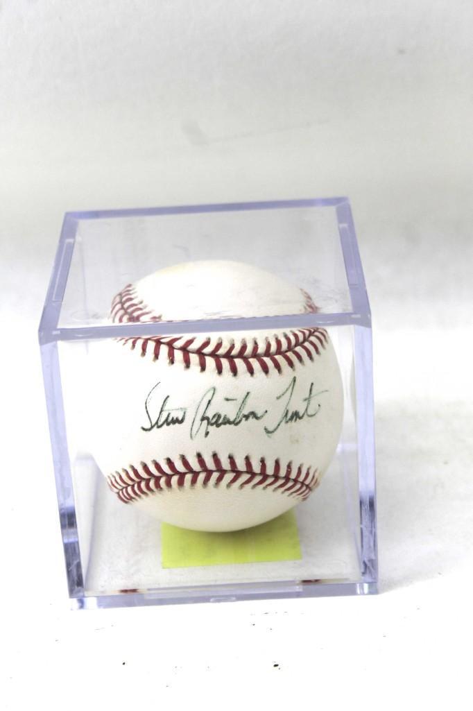 Baseball Signed Steve " Rainbow " Trout , Former Cubs (1 of 2)