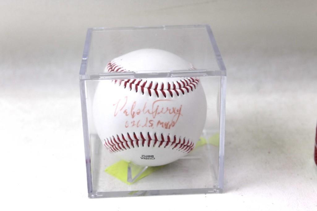 Baseball Signed Ralph Terry , 1962 World Series MVP , (1 of 2)