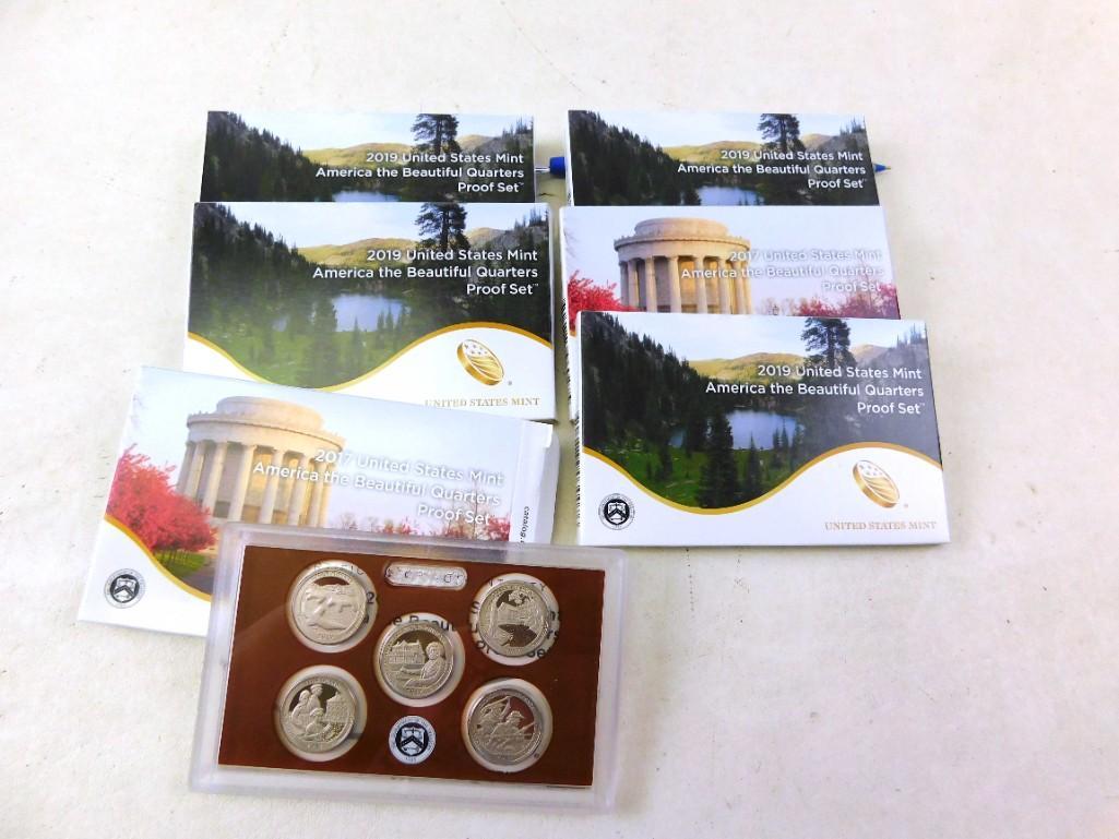 Lot of 6 US Mint America The Beautiful Quarters Proof (1 of 3)