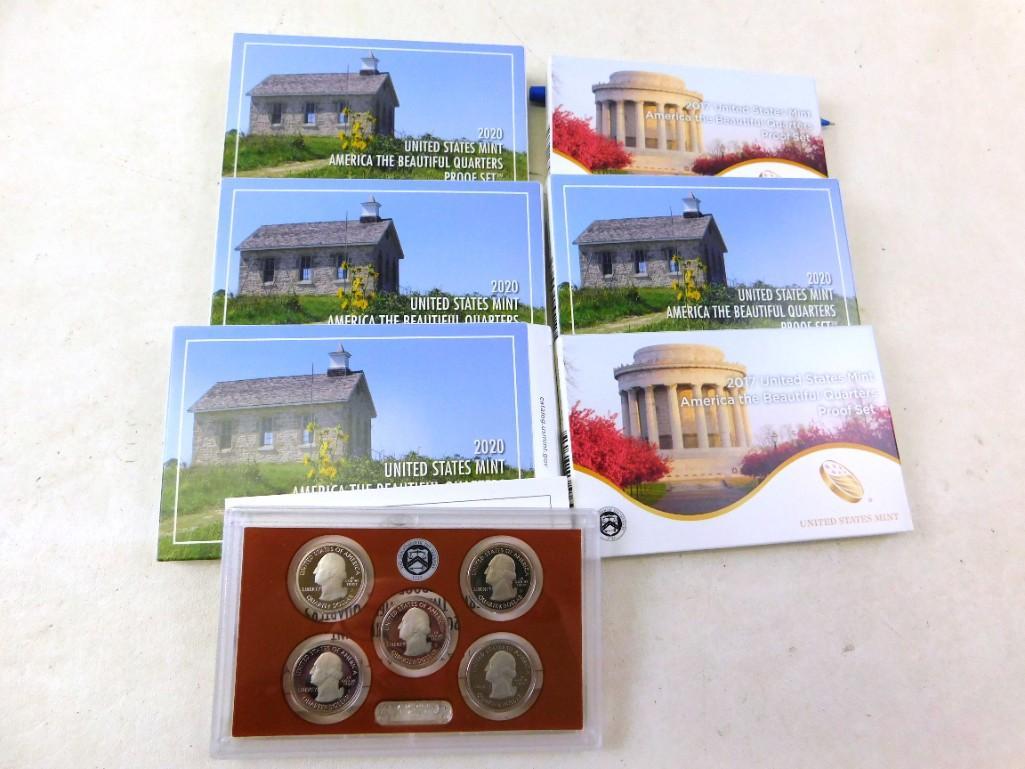 Lot of 6 US Mint America The Beautiful Quarters Proof (1 of 4)