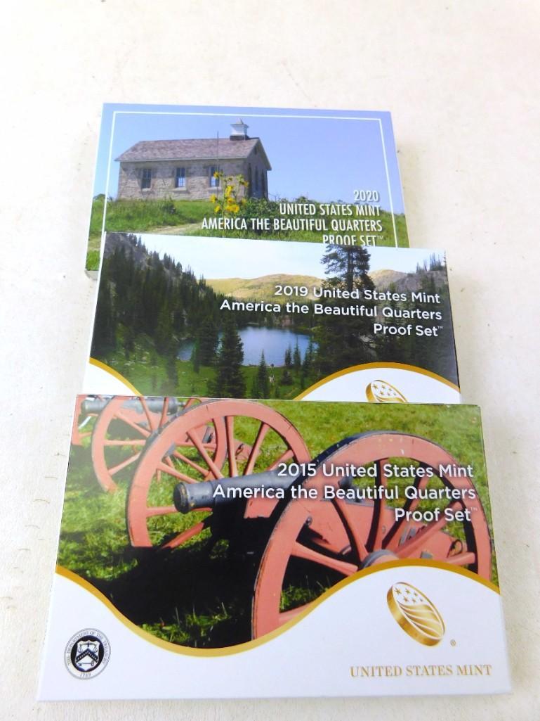 Lot of 3 US Mint America the Beautiful Quarters Proof (1 of 1)