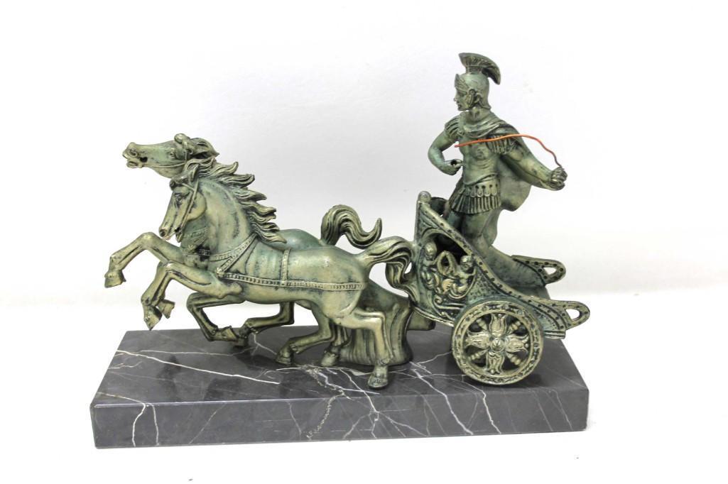 Horse and Chariot Figurine / Statue: Horse and Chariot Figurine / Statue