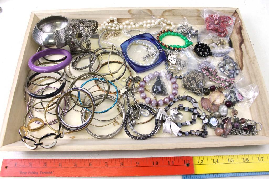Lot of Costume Jewelry incl a Charm Bracelet (1 of 3)