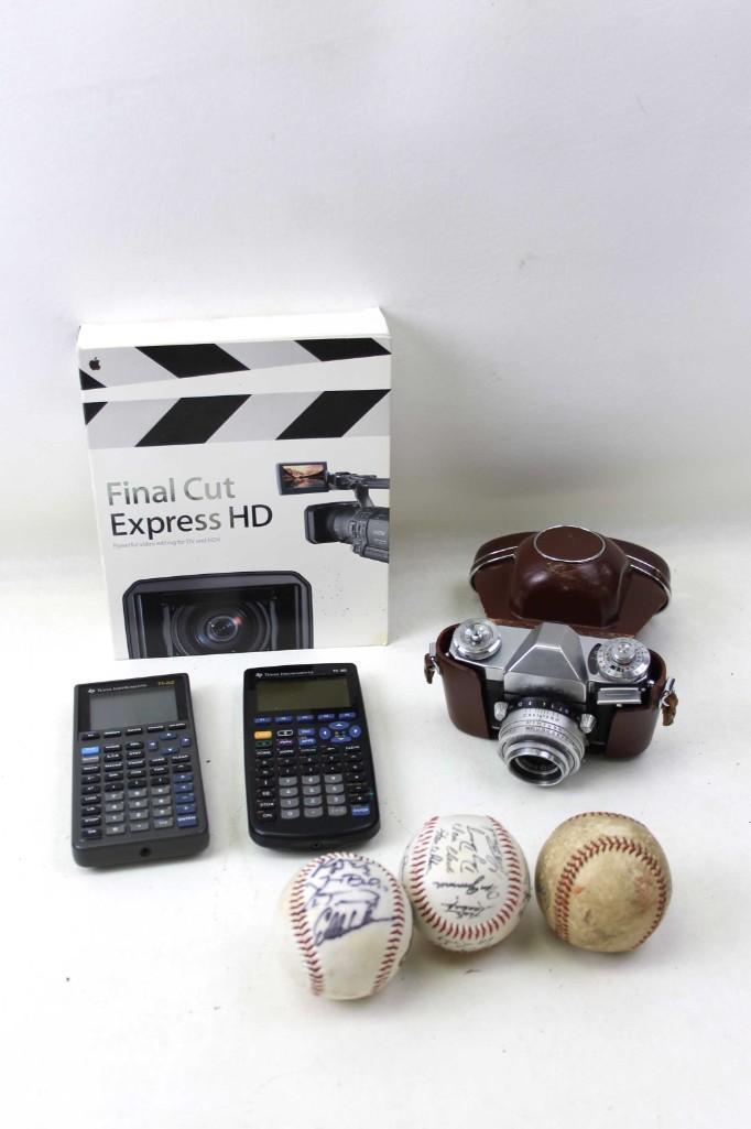 Misc. Lot Ti-82 and Ti-89 Calculators, Final Cut Video (1 of 5)