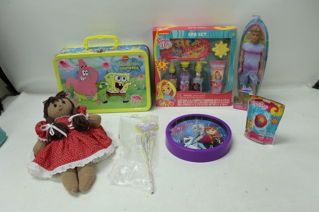 Toy Lot - Spongebob Lunchbox, Sunny Day Kids Spa Set, (1 of 4)