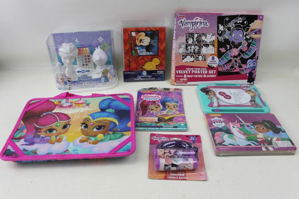 Kids Toy Lot Frozen, Vampirina, Mickey Mouse, Nella the (1 of 4)