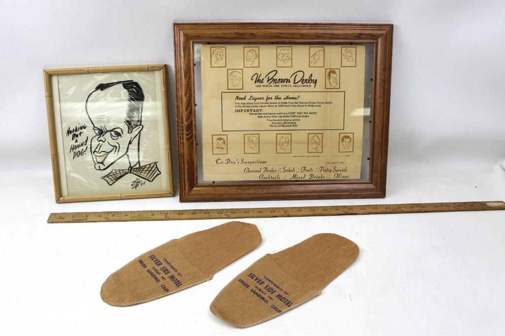 Vintage 1940's-1950s Hollywood Lot incl Brown Derby (1 of 4)