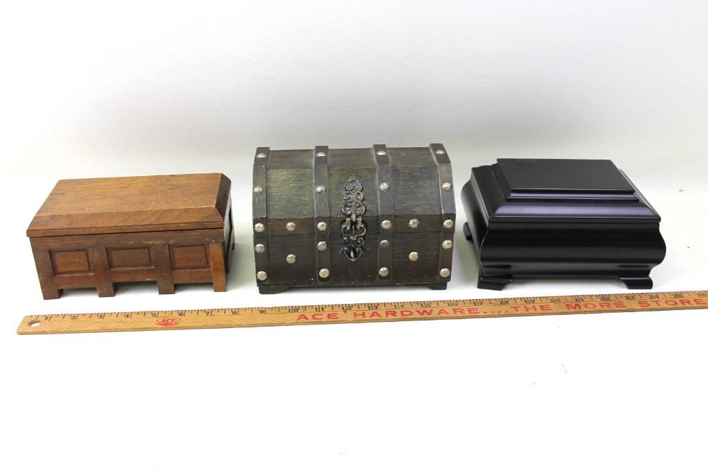 Lot of 3 Small Jewelry Boxes (1 of 2)