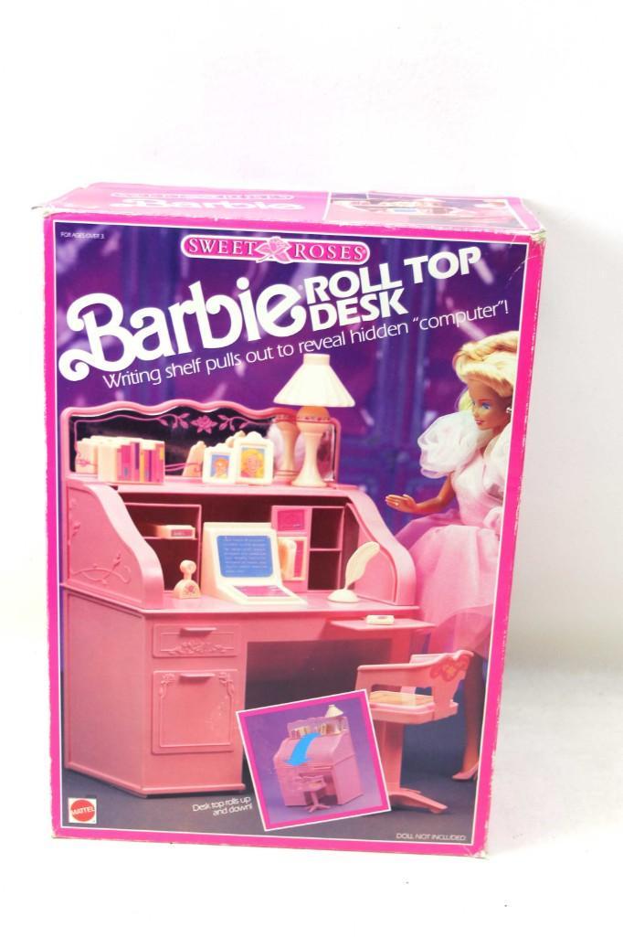 1990 Barbie Sweet Roses Roll Top Desk in New in Box (1 of 3)