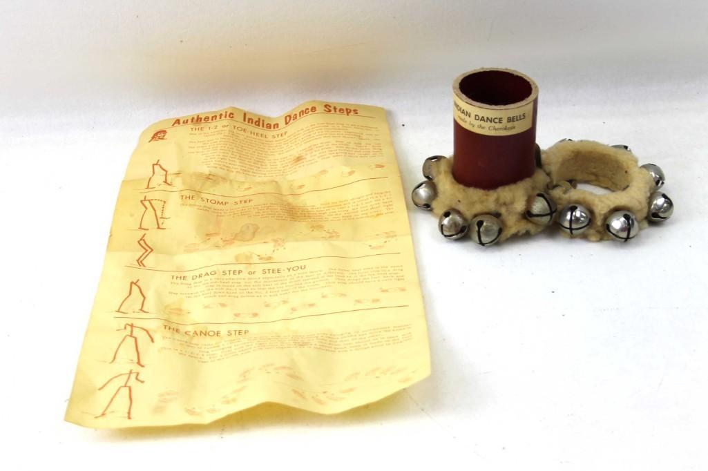 Pair of Vintage Cherokee Dance Bells w Instructions (1 of 6)