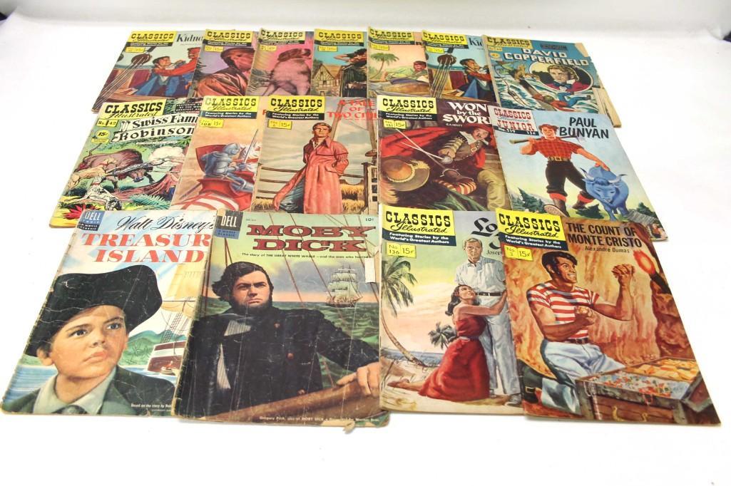 Lot of 16 Vintage Comic Books incl Dell and Classics (1 of 3)