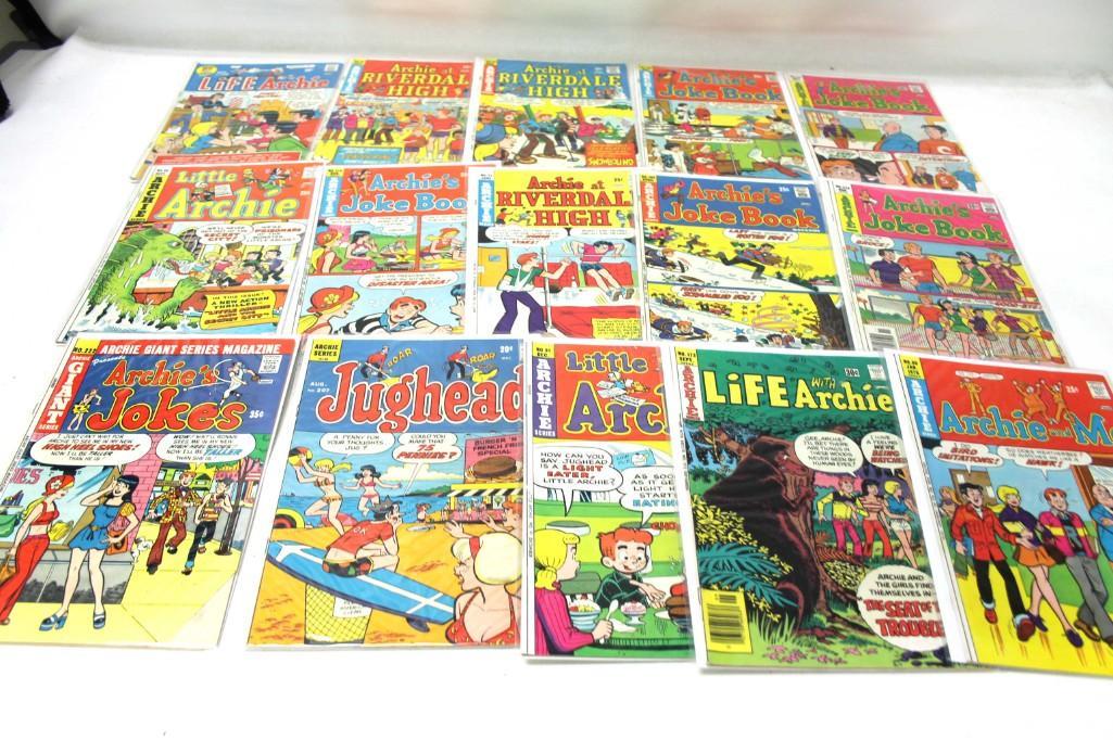 Lot of 15 Vintage Comic Books incl Archie , Jughead , (1 of 3)