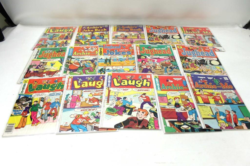 Lot of 15 Vintage Comic Books incl Archie , Laugh , (1 of 3)