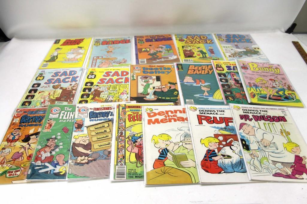 Lot of 18 Vintage Comic Books incl Beetle Bailey , (1 of 4)