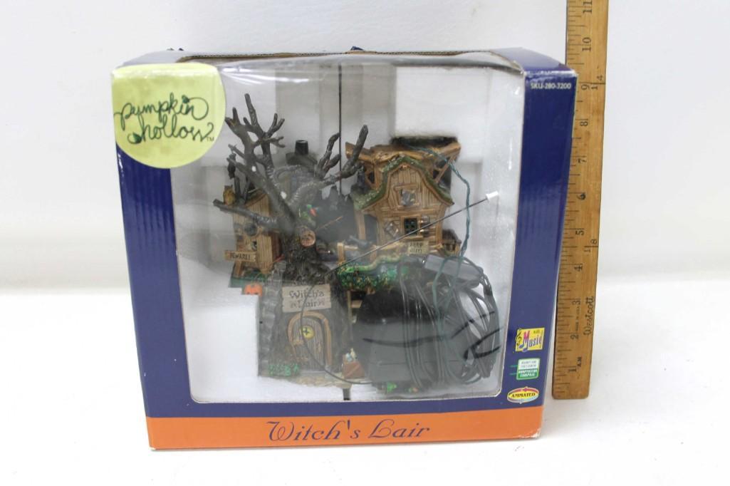 Lemax Pumpkin Hollow Witch's Lair Halloween Village (1 of 4)