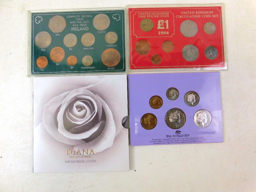 Lot of UK, Ireland and Australian Coin Sets (1 of 10)