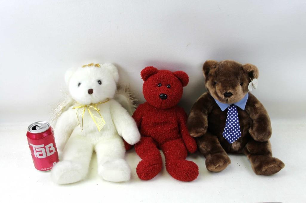 Lot of 3 Large Beanie Baby Bears (1 of 1)