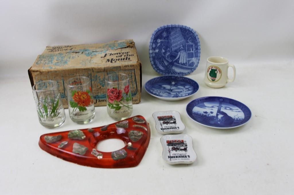 Misc. Lot Flower of the Month Glasses, Collector (1 of 6)