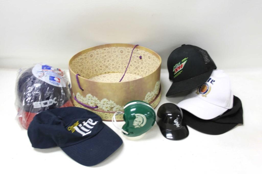 Misc. Hat Lot Sports and Beer Hats, Mini Helmets, hat (1 of 3)
