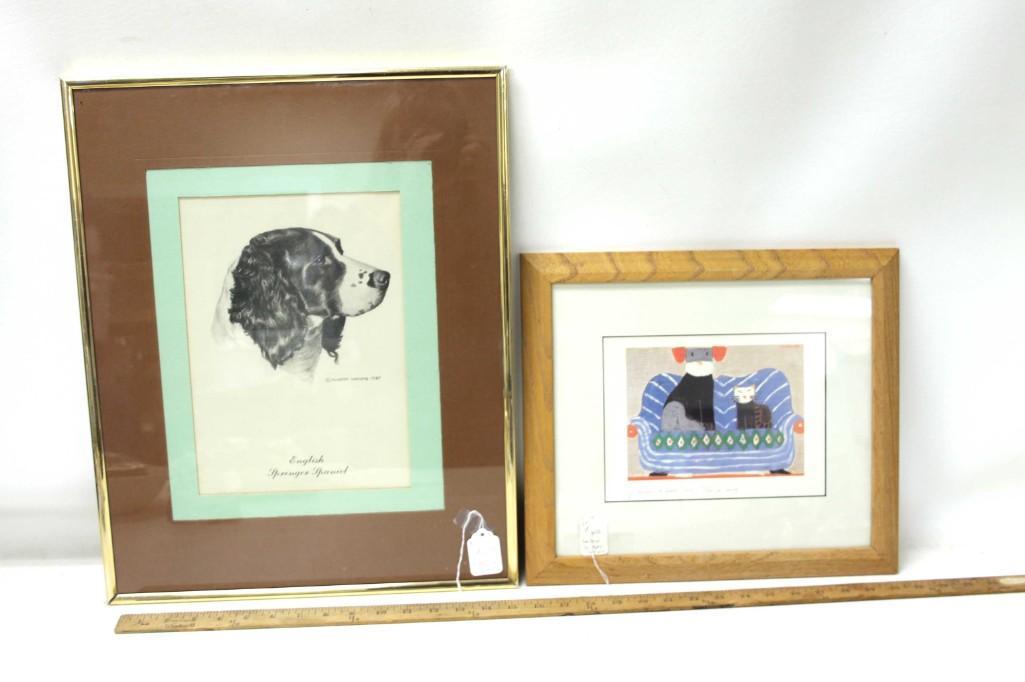 2 framed Prints of Pets 1 of a English Springer Spaniel (1 of 6)
