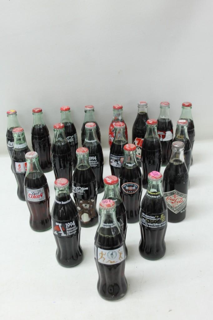 Lot of 22 Assorted Collectible Coca Cola Bottles (1 of 3)