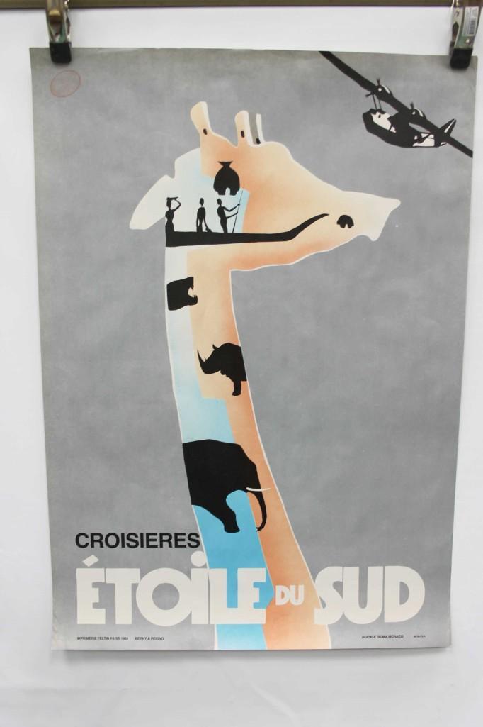 Vintage 1934 French Poster Croisieres Etoile Du Sud (1 of 16)