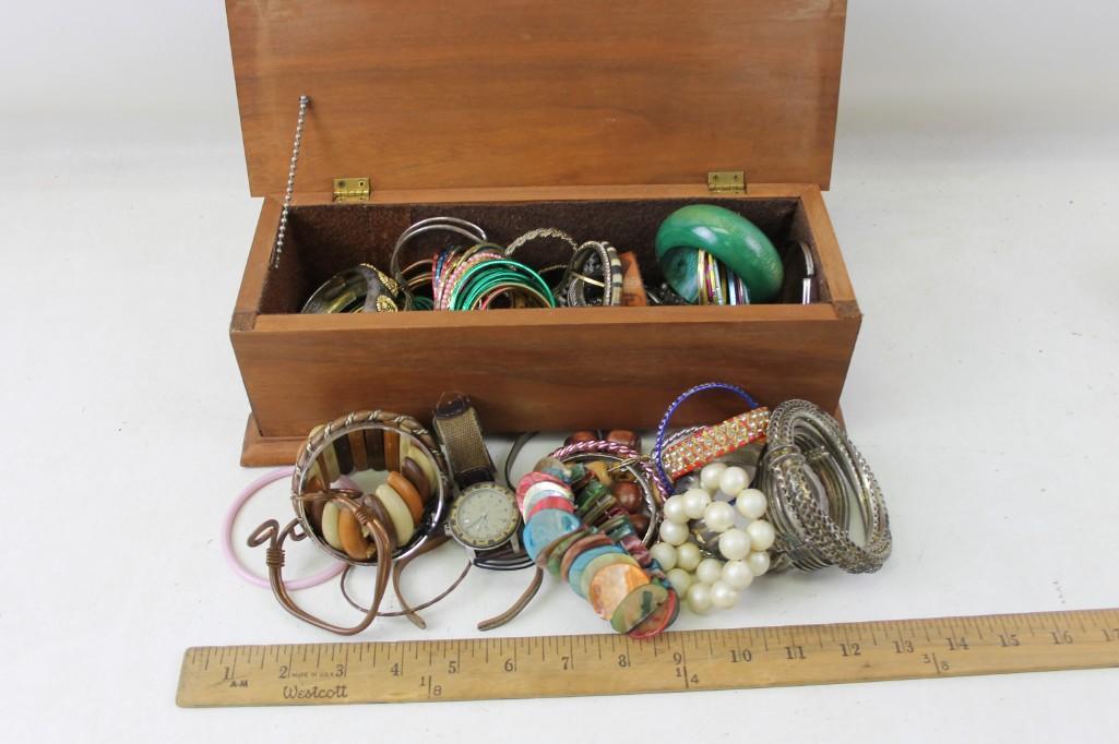 Jewelry box full of Vintage Costume Jewelry Mostly (1 of 4)