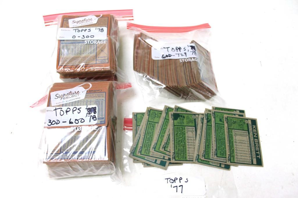 Lot of Baseball Cards Mostly 1970s (1 of 2)