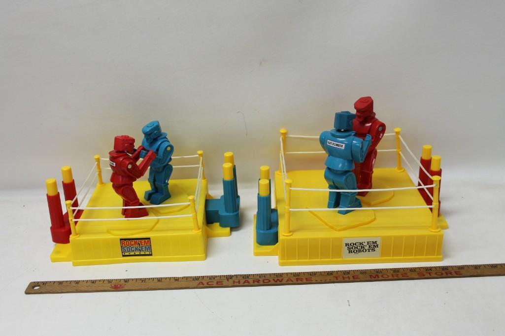 2 Rockem Sockem Robot Sets: 2 Rock 'em Sock 'em Robot Sets