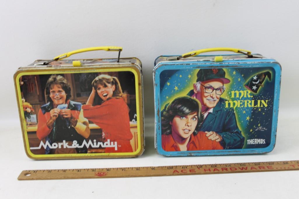 Mork & Mindy and Mr. Merlin Vintage Lunch Boxes (1 of 4)