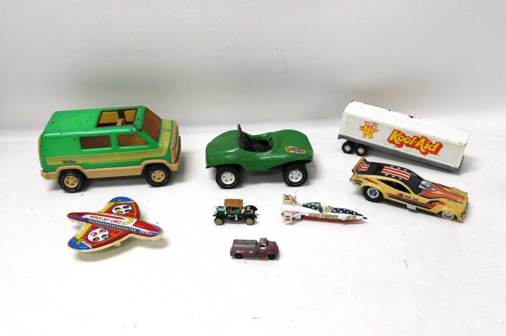Lot of Vintage Toys incl Die Cast and a Tin Toy (1 of 5)