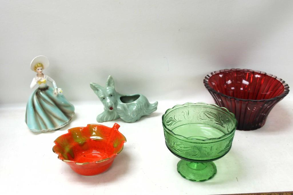 Lot of Vintage Ceramics and Glass incl Planters (1 of 8)