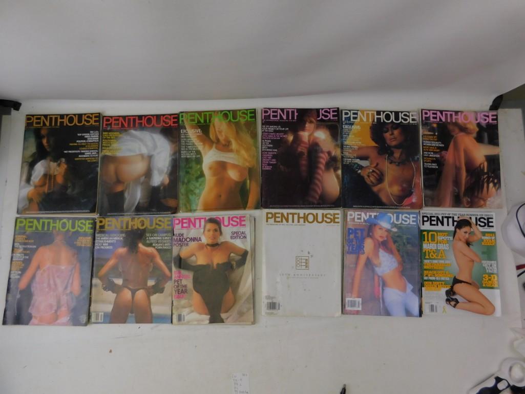 Lot of 12 Penthouse Magazines (1 of 4)