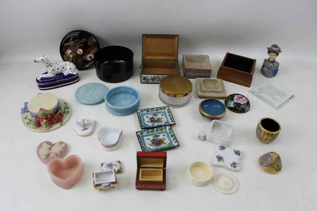Lot of Misc. Jewelry / trinket boxes big variety! (1 of 5)