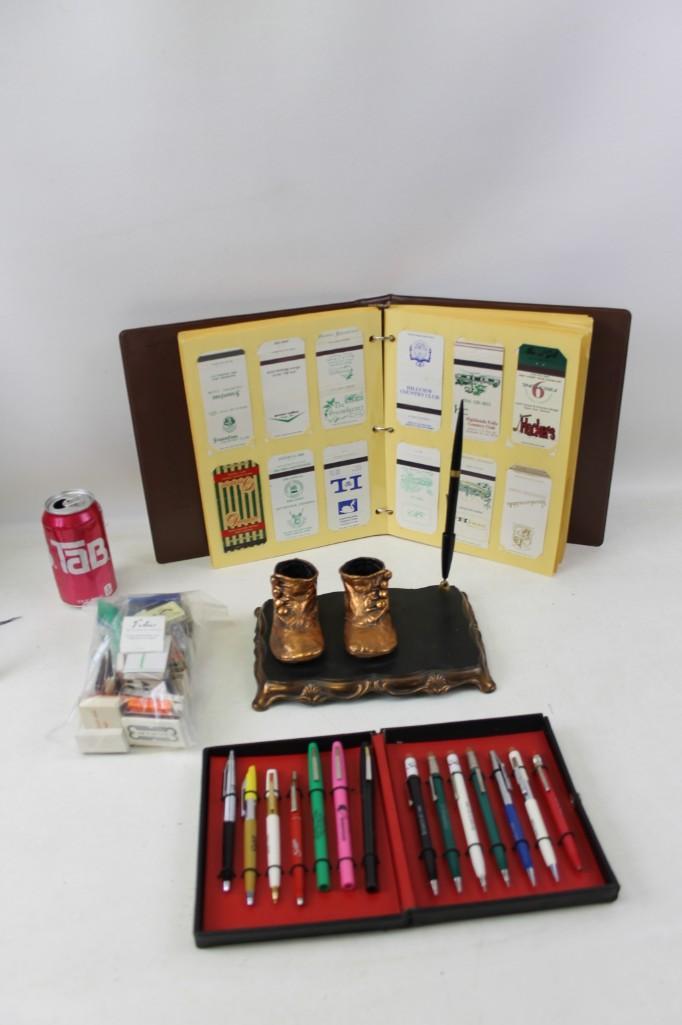 misc. Lot Matchbooks Scripto 1970's set plated baby (1 of 5)