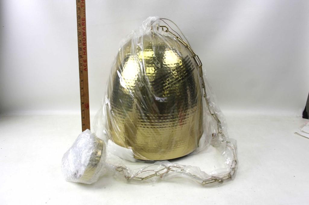 Hammered Metal Design Hanging Light Fixture: Hammered Metal Design Hanging Light Fixture