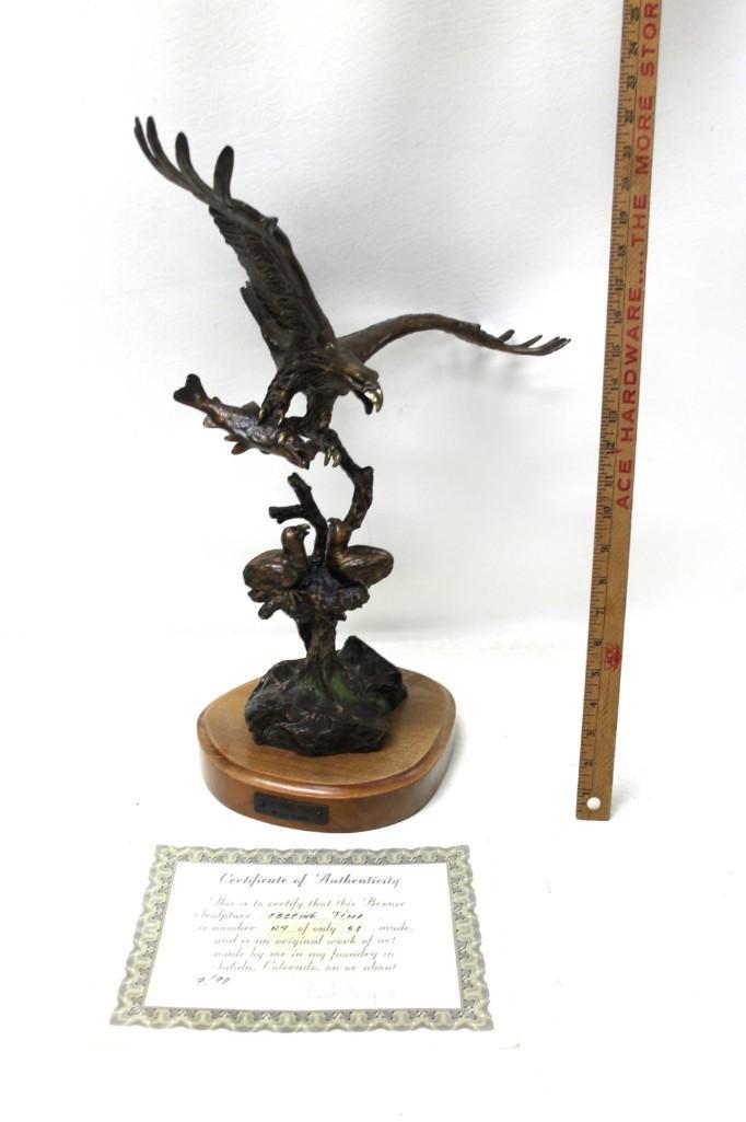 Carl Wagner Bronze Sculpture Feeding Time 42/50 with (1 of 11)