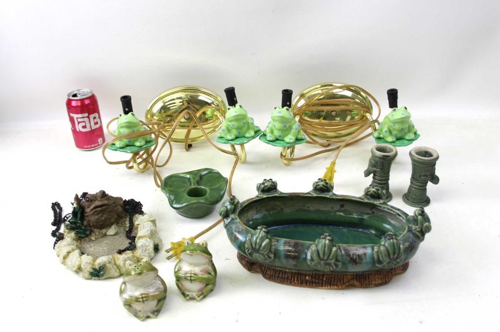 Frog Collection incl Sconces , Bowl , Candle Holders , (1 of 8)