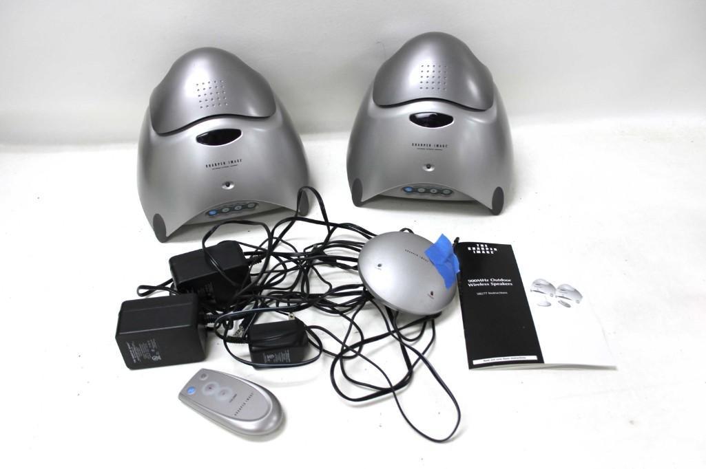 Sharper Image 900 MHz Outdoor Wireless Speakers (1 of 6)