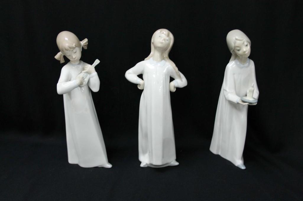 Set of 3 Nao by Lladro Figurines (1 of 7)