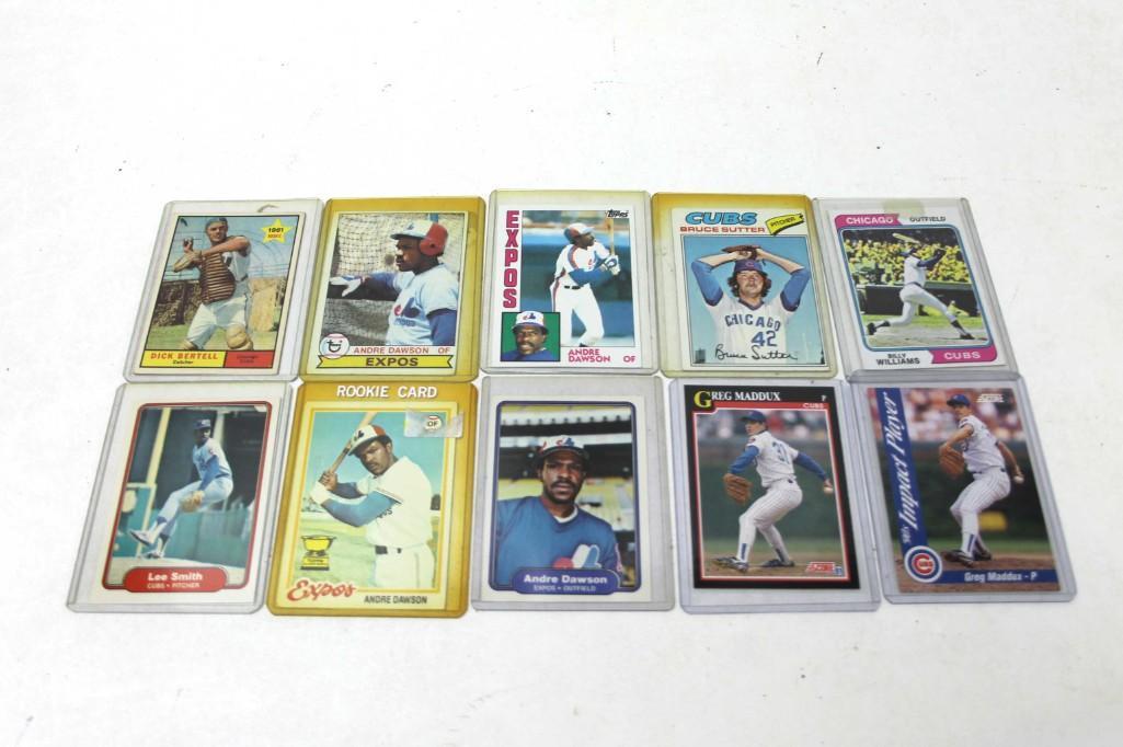 Lot of 10 Chicago Cubs Baseball Cards incl Vintage (1 of 5)