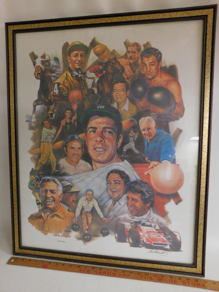 Framed Limited Lithograph Carlo Beninati Famous Italian (1 of 7)