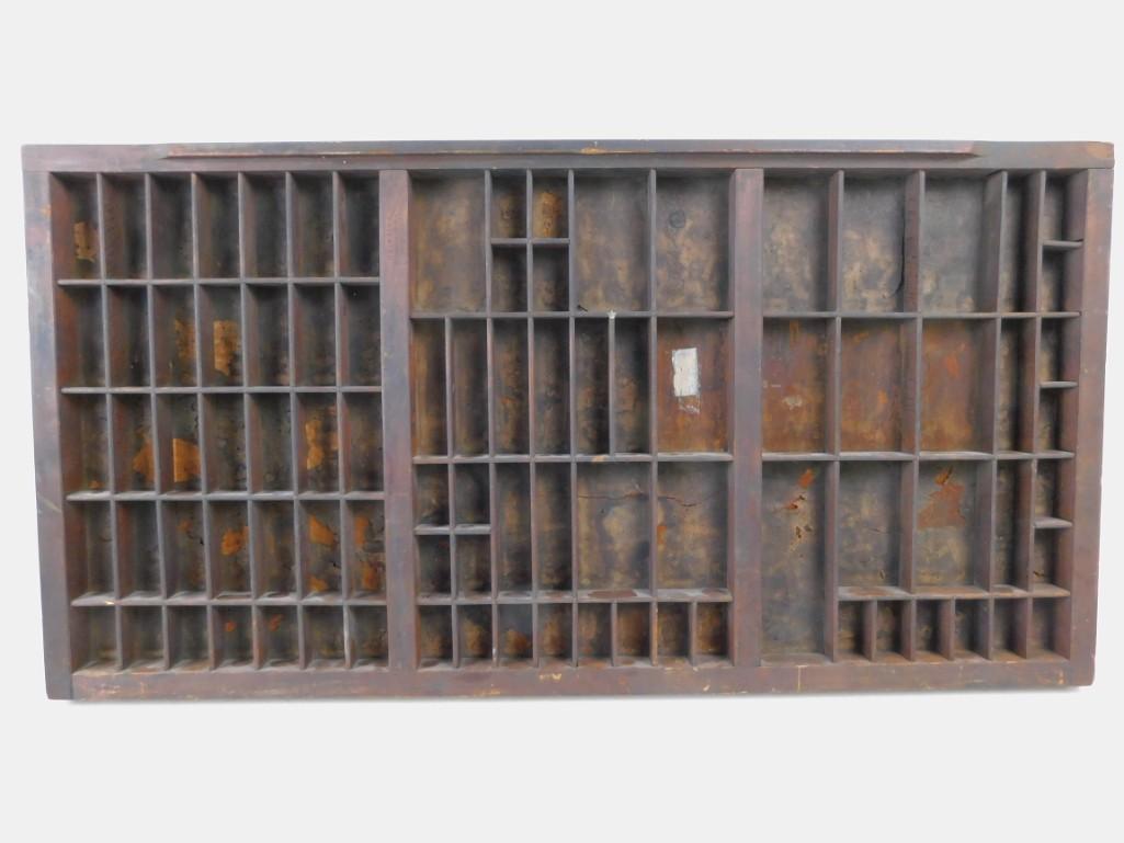 Antique Wooden Shelf for block letters or other things (1 of 5)