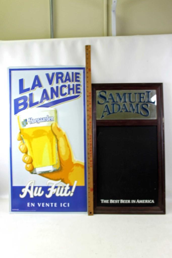 Samuel Adams Chalkboard and Hoegaarden Beer Sign (1 of 5)