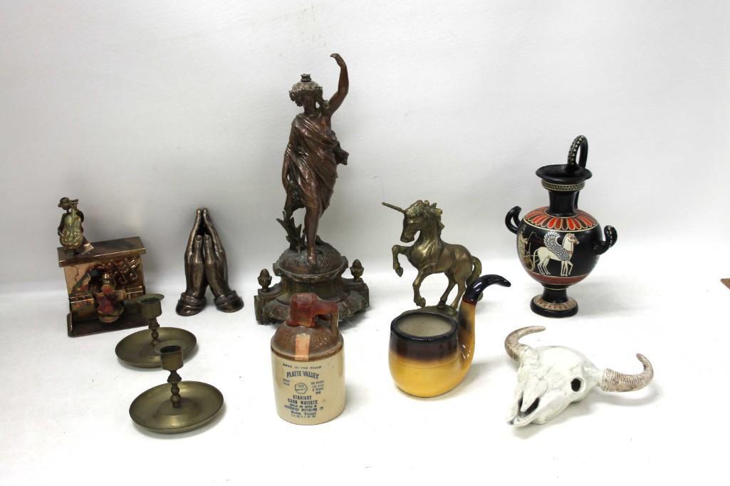 Lot of Vintage and Collectibles incl Brass Unicorn , (1 of 8)