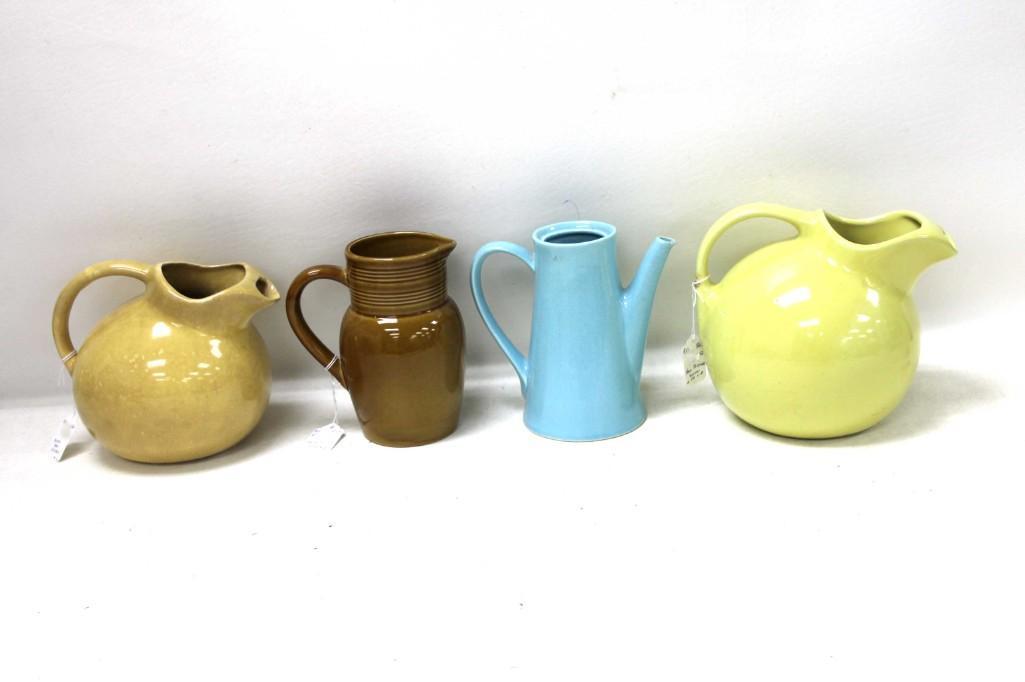 Lot of Vintage Ceramic Pitchers incl Yellow Hall 533 (1 of 6)