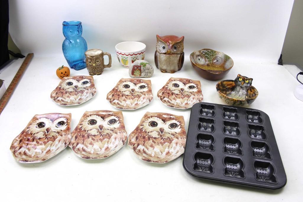 Lot of Owl Kitchen Items (1 of 9)