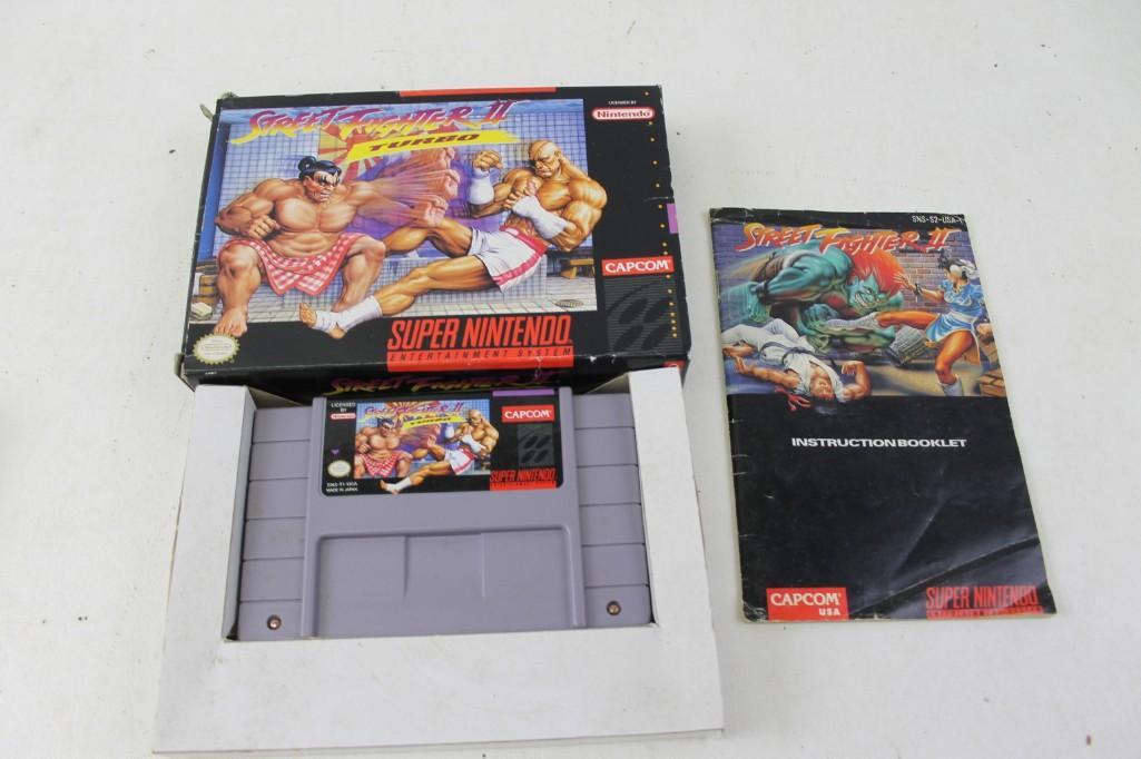 Street Fighter II Turbo SNES Game with Box and (1 of 2)