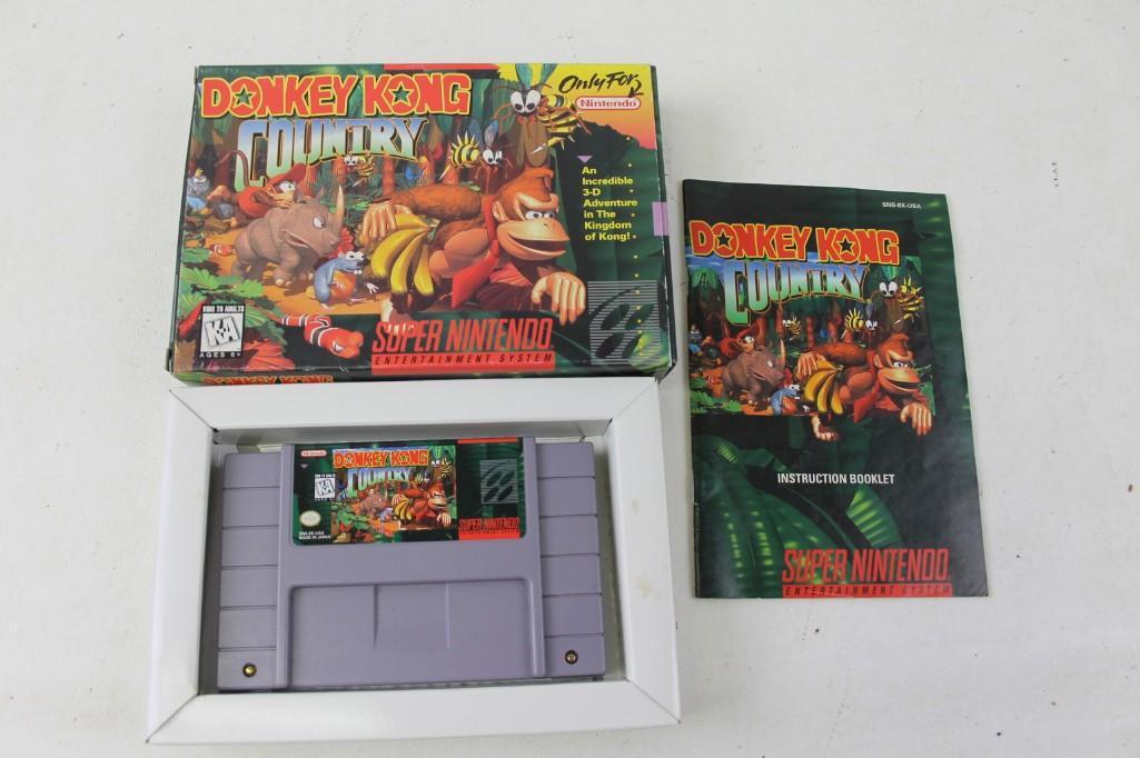 Donkey Kong Country SNES Game with Box and Instruction (1 of 2)