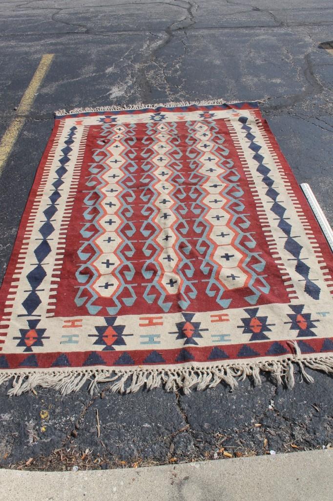 Vintage Wool Rug Possibly Navajo? (1 of 5)